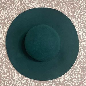J. Crew Floppy Wool Hat (Teal Green)